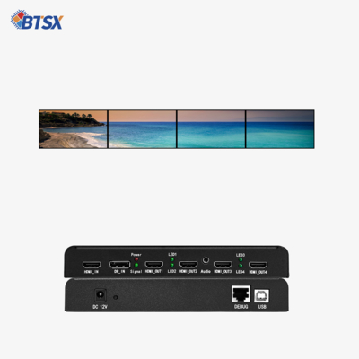 4K Multi-Screen Video Wall Controller HDMI/DP Expander voor meerdere schermen en audioverwerking