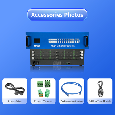 Naverkoopservice Videowandcontroller met 72W vermogen en een maximale invoerresolutie van 3840x2160P60