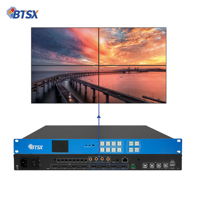 4 in 4 uit KVM naadloze schakelaar Video Wall Controller 4K60 Video Wall Processor