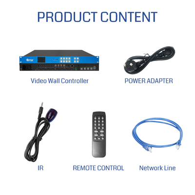 Naadloze KVM Audio Video Matrix Video Wall Controller 4x4 2x2 1x4 4K60 HDMI PIP Bewerkbaar met 4 HDMI 2.0 Input