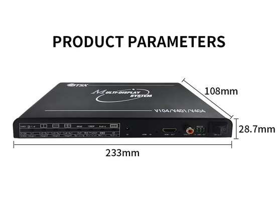 Bitvisus 4K60 HDMI Multi Viewer Audio Video Screen Splitter met afstandsbediening
