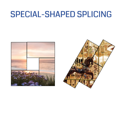 Bitvisus 8K60 PIP Edge-effecten Point-to-point onregelmatige splitsing LCD LED-videoprocessor