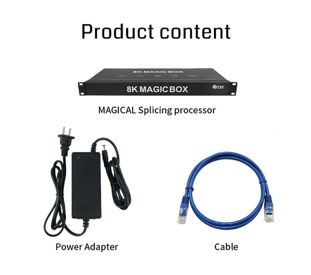 Willekeurige Hoek Splicing Verwerking Ingebouwde Fusion Processor 1 in 6 Uit Projectie Fusion Apparaat 2x3 Ingebouwde Projector Fusion