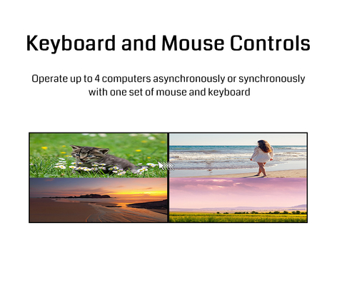 KVM Solution Multi Viewer Processor 4K60 Resolutie BIT-MV-U1-MD403