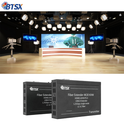 4K HDMI Fiber Extender met KVM en RS232

Professionele HDMI-vezeloptische extender met nul-latentie

4K@30Hz HDMI over Single-Mode Fiber Extender