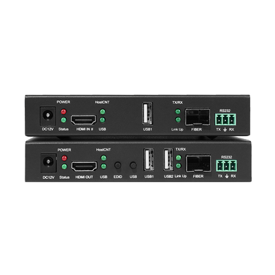 4K HDMI Fiber Extender met KVM en RS232

Professionele HDMI-vezeloptische extender met nul-latentie

4K@30Hz HDMI over Single-Mode Fiber Extender