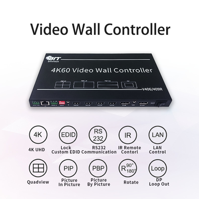 Bitvisus 3X3 2X3 4K Video Switcher PIP POP HDMI TV Meeting Conference Room Video Wandprocessor Controller BIT-VWC-409R