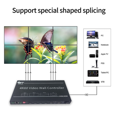 Bitvisus 3X3 2X3 4K Video Switcher PIP POP HDMI TV Meeting Conference Room Video Wandprocessor Controller BIT-VWC-409R