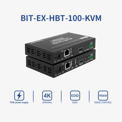 RS232 4K HDBT HDMI Extender Over CAT6 100m Videozender En Ontvanger