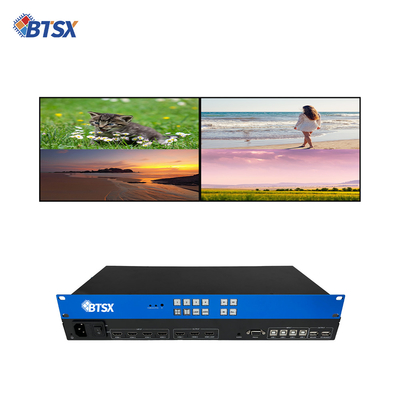 4K60 PIP Audio Video Matrix Switcher LCD KVM Multi Picture Split Processor