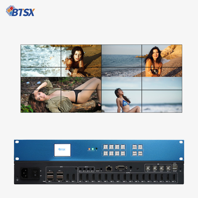 2x DP 1.2 Input Video Wall Controller 16x HDMI 1.4 Outputs voor aangepaste displayconfiguraties