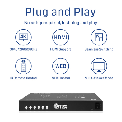 1X HDMI 2.0 Output Interface Multi-Screen Video Processor Voor LED Wand 360mm × 215mm × 70mm Pakketgrootte
