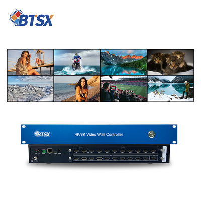 Professionele 3840x2160p60 Videowandcontroller met ondersteuning voor 4 ingangsbronnen