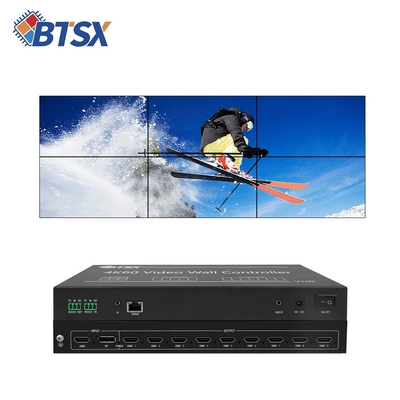 Bitvisus Video Wall Controller - Ondersteunt 3x3, 2x4, 5*1 7*1 configuraties, Geen latentie, Geen uitrekking BIT-VWC-109
