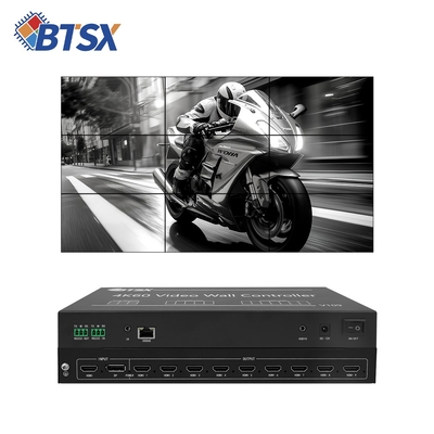 Bitvisus Video Wall Controller - Ondersteunt 3x3, 2x4, 5*1 7*1 configuraties, Geen latentie, Geen uitrekking BIT-VWC-109