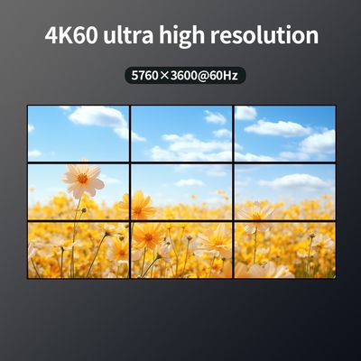 4K 2 in 9 Out 1x9 2x4 3x3 Pixel Multi-Screen Viewer voor professioneel display