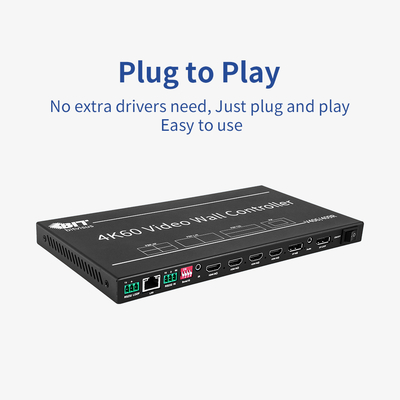 4x1 HDMI Beveiligingsconferentie Bewakingsoplossing Bitvisus 4K60 Multi-Viewer Scherm Switch Adapter voor Meerdere Weergaven