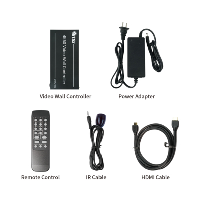 Ultra High Definition 1in6out videoprocessor voor 9 schermsplicingconfiguraties