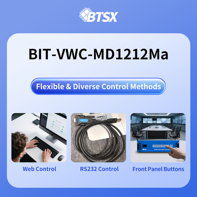 Compact en veelzijdig HD Video Matrix Switcher Pakket Grootte 540mm × 325mm × 225mm Invoer Maximale resolutie 3840x2160P60