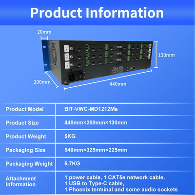 Bereik Superieure Audioprestaties met Onze HDMI Matrix Switcher 5.7 KG en HDMI Output Audio Zonder Kwaliteit In te Leveren