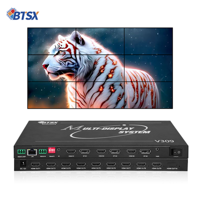 Bitvisus 8K Professional Video Wall Processor - 9 uitgangen, gesynchroniseerde High-Definition Video Output BIT-MSE-8K-309HD