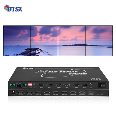 Bitvisus 8K Professional Video Wall Processor - 9 uitgangen, gesynchroniseerde High-Definition Video Output BIT-MSE-8K-309HD