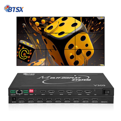 Bitvisus 8K Professional Video Wall Processor - 9 uitgangen, gesynchroniseerde High-Definition Video Output BIT-MSE-8K-309HD