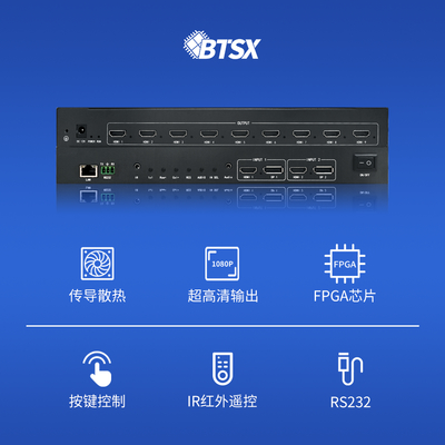 Bitvisus Professionele Video Splicing Processor - Ondersteunt 9-scherm Splicing BIT-VWC-209SW
