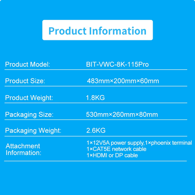 8K 1 in 15 Out Multi-Screen Content Display Pixel-to-pixel Splicing Multi-Screen Viewer 4x3 5x3 6x2 Multi-Monitor Splitter