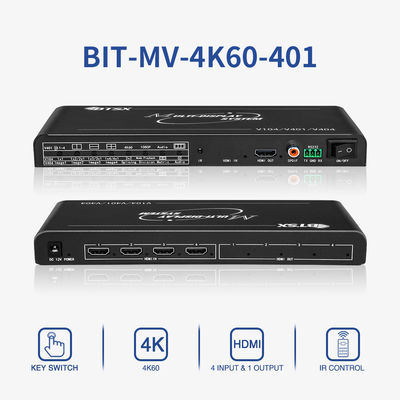 BIT-MV-4K60-401 4K60 Multi Viewer HDMI Video Wall Controller met 4 HDMI-invoeringen en naadloze schakeling