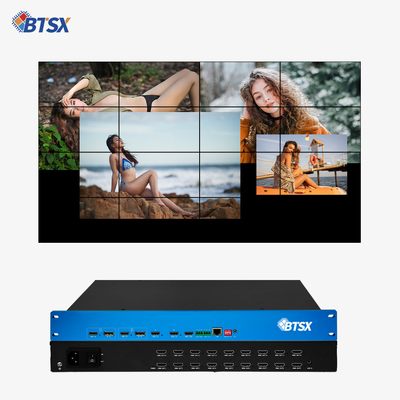 OEM / ODM 4K-videoprocessor HDMI-matrix-switcher Multiviewer met IR-afstandsbediening