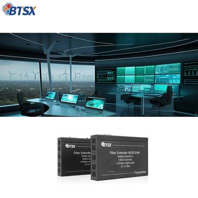 OEM HDMI Fiber Extender Plug And Play 20Km RS232 EDID KVM 4k Video Transmitter